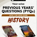 PMF IAS UPSC CSE Year-Wise History Previous Year's Questions 2015-2026 English Medium