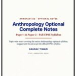 Anantam IAS Anthropology Optional Complete Notes Paper 1 & Paper 2 UPSC