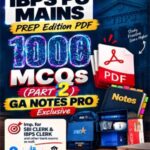 Yes Officer IBPS PO Mains Preparation PDF Part 2 | 1000 MCQs & GA Notes Pro
