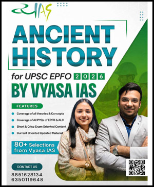 UPSC EPFO Ancient History Complete Preparation Book by Vyasa IAS (ENG)