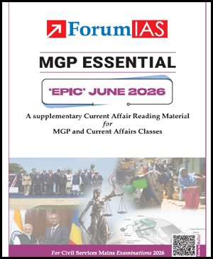 Forum IAS Monthly Prelims + Mains (MGP Essential) Epic Current Affairs June 2026 English Medium