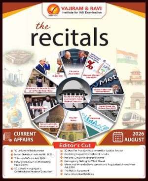 Vajiram and Ravi The Recitals Monthly Current Affairs August 2026 English