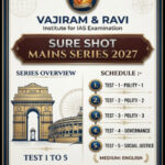 Vajiram & Ravi Sure Shot Mains Series 2027 Test 1 to 5 Schedule (ENG)